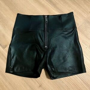 Freddy WRUP Metallic Lurex - High Waisted - Shorts - Midnight Black NWOT
